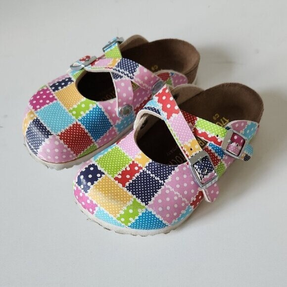 BIRKENSTOCK | Slides Leather Patchwork Sz 9 - Picture 1 of 5